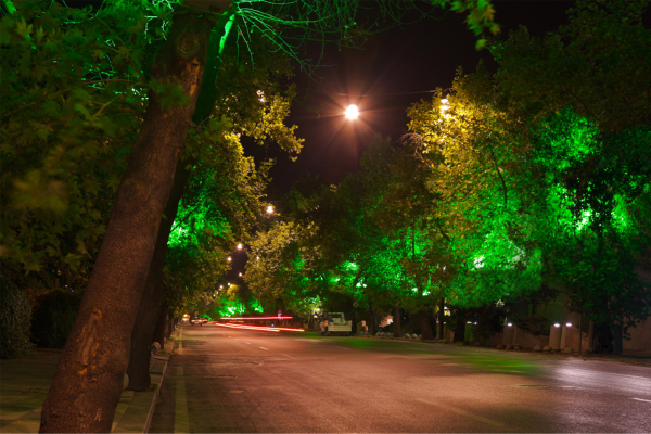 绿化带灯光亮化效果图图片